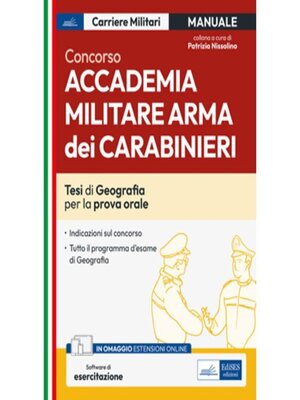 cover image of Concorso Accademia Militare Arma dei Carabinieri